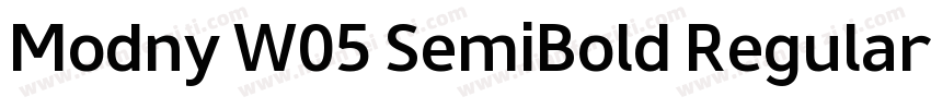 Modny W05 SemiBold Regular字体转换
